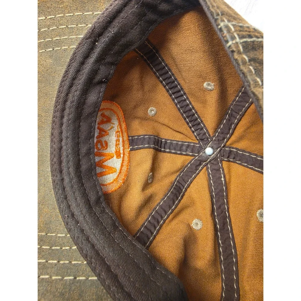 Port‎ Authority MSAA 35 Years Est 1987 Brown Weathered Baseball Cap Hat